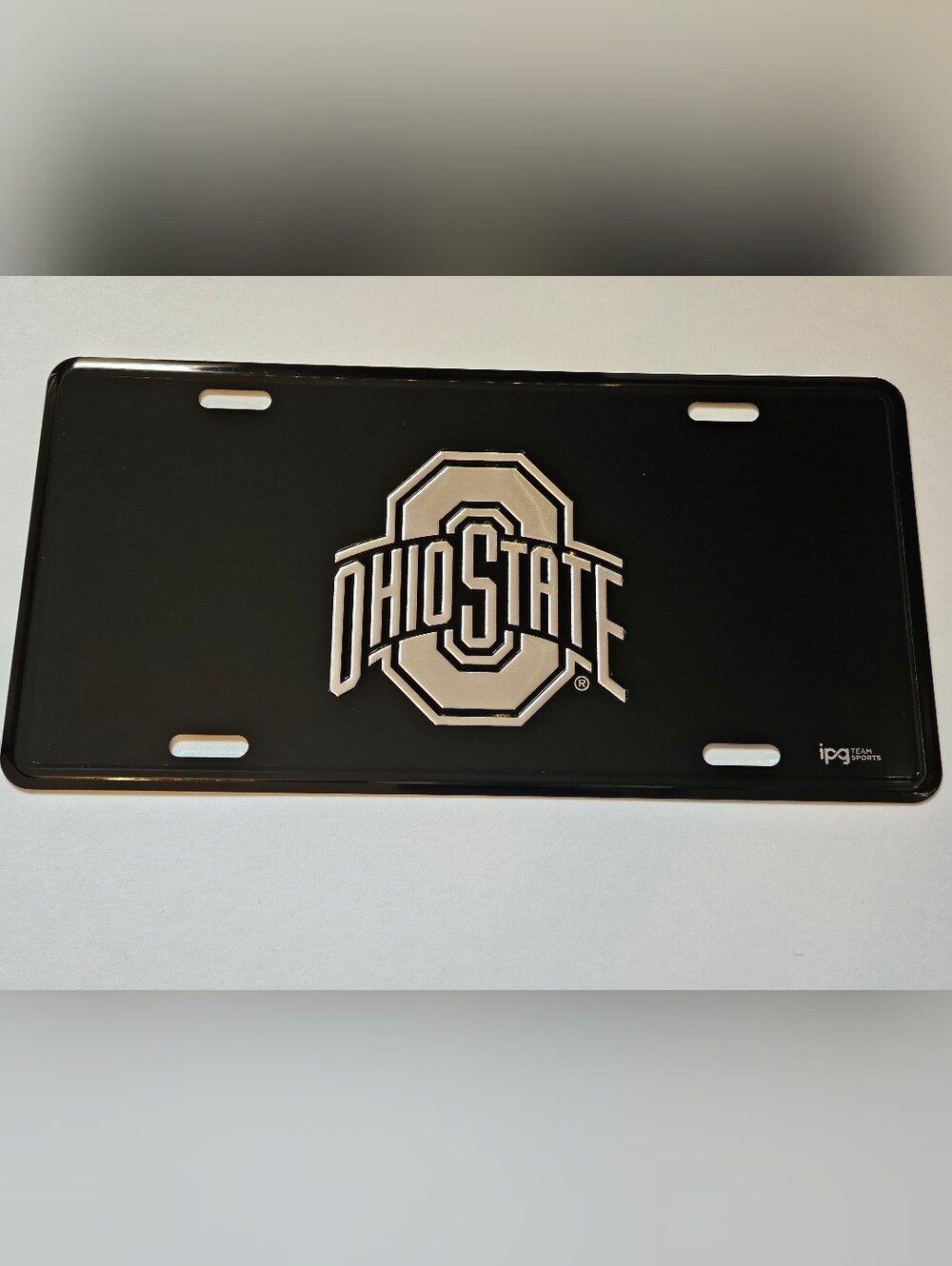 Black Wall License Plate